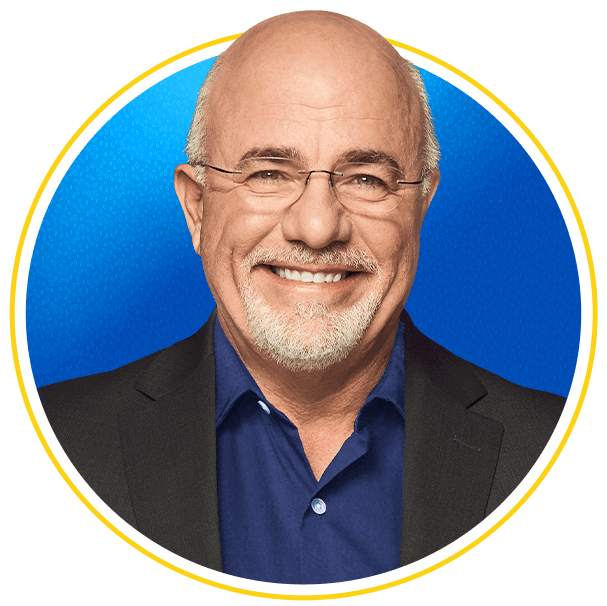 Dave Ramsey wearing glasses and smiling at the camera